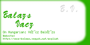 balazs vacz business card